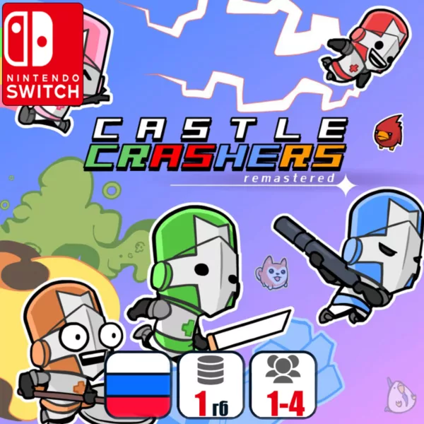 Купить игру для Nintendo Switch Castle Crashers Remastered | Nintendo Switch 1/2