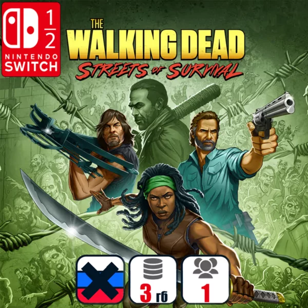 Купить игру для Nintendo Switch The Walking Dead: Streets of Survival | Nintendo Switch 1/2